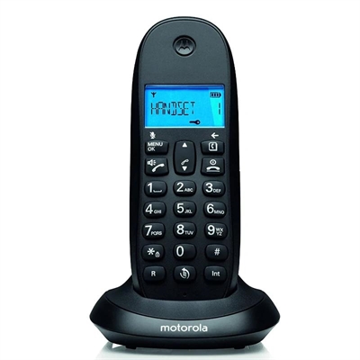 MOTOROLA C1001 CB Telefono DECT Negro
